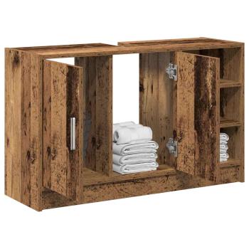 Spültischschrank Altes Holz 90x29x55 cm Holzwerkstoff