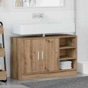Waschbeckenschrank Artisan Eiche 90x29x55 cm Holzwerkstoff