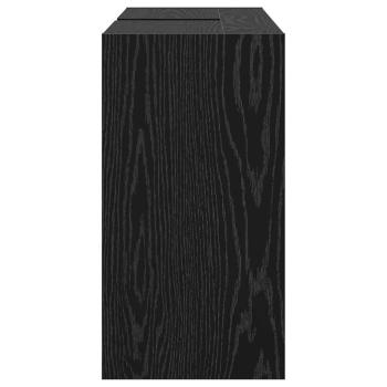 Spülenschrank Schwarz Eiche 90x29x55 cm Holzwerkstoff