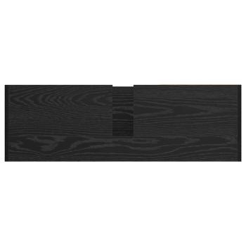 Spülenschrank Schwarz Eiche 90x29x55 cm Holzwerkstoff