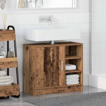 Waschtisch-Schrank Altholz 63x29x55 cm Massivholz