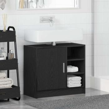Waschbeckenunterschrank Schwarze Eiche 63x29x55 cm Holzwerkstoff
