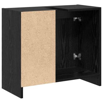 Waschbeckenunterschrank Schwarze Eiche 63x29x55 cm Holzwerkstoff
