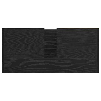 Waschbeckenunterschrank Schwarze Eiche 63x29x55 cm Holzwerkstoff
