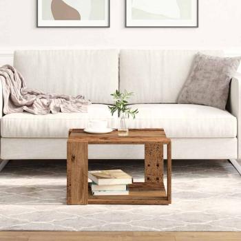 ARDEBO.de - Couchtisch Altholz 51,5x51,5x30 cm Holzwerkstoff