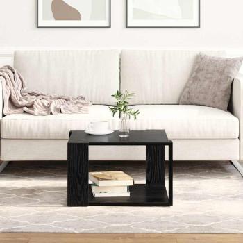 ARDEBO.de - Couchtisch Schwarz Eiche 51,5x51,5x30 cm Holzwerkstoff