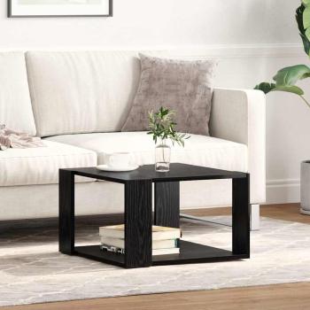 Couchtisch Schwarz Eiche 51,5x51,5x30 cm Holzwerkstoff