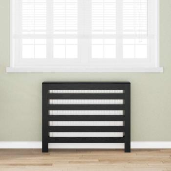 ARDEBO.de - Heizkörperabdeckung Schwarze Eiche 104x20x82 cm Holzwerkstoff