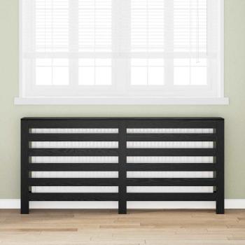 ARDEBO.de - Heizkörperabdeckung Schwarze Eiche 175x20x82 cm Technisch bearbeitetes Holz
