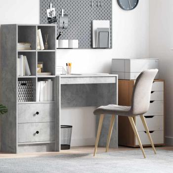 ARDEBO.de - Computertisch Beton Grau Spanplatte mit Beton-Look 70 x 40 x 76 cm