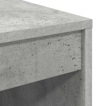 Computertisch Beton Grau Spanplatte mit Beton-Look 70 x 40 x 76 cm