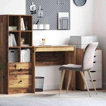 ARDEBO.de - Rustikaler Schreibtisch Alter Holzfinish Holz 80 x 40 x 76 cm