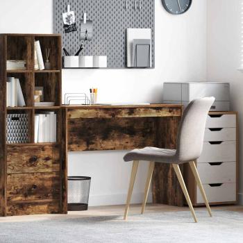 ARDEBO.de - Schreibtisch Geräucherte Eiche Spanplatten 100 x 40 x 76 cm