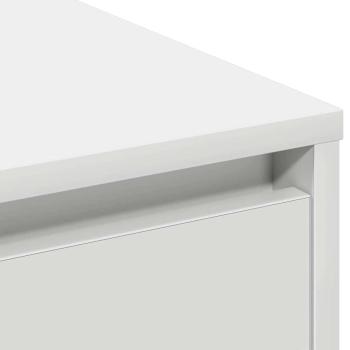 LED Sideboard in Weiß - 71x34.5x75 cm, Hergestellt aus Holzwerkstoff