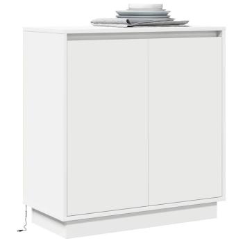 LED Sideboard in Weiß - 71x34.5x75 cm, Hergestellt aus Holzwerkstoff