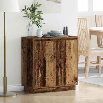 ARDEBO.de - Sideboard mit LED aus Altholz 71x34,5x75 cm Holzwerkstoff