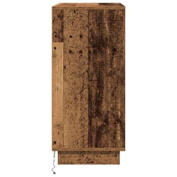 Sideboard mit LED aus Altholz 71x34,5x75 cm Holzwerkstoff