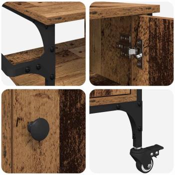 Küchenwagen Altes Holz 87,5x38,5x84,5 cm Ingenieurholz