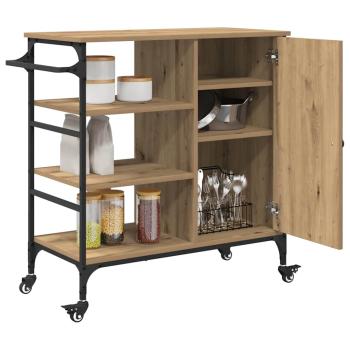 Küchenwagen Artisan Eiche 87,5x38,5x84,5 cm Holzwerkstoff