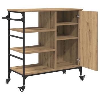 Küchenwagen Artisan Eiche 87,5x38,5x84,5 cm Holzwerkstoff