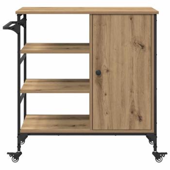 Küchenwagen Artisan Eiche 87,5x38,5x84,5 cm Holzwerkstoff