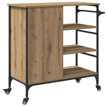 Küchenwagen Artisan Eiche 87,5x38,5x84,5 cm Holzwerkstoff
