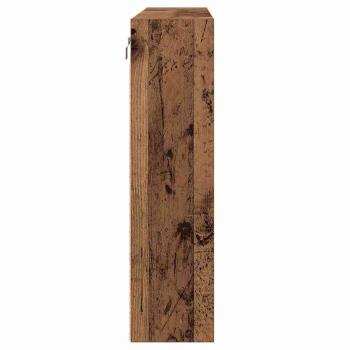 Vitrine Schrank Alte Holz 100x15x58 cm Holzwerkstoff