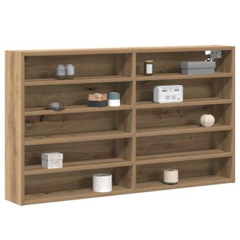 Vitrine Schrank Artisan Eiche 100x15x58 cm Holzwerkstoff