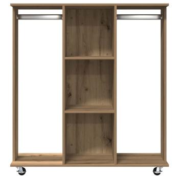 Kleiderschrank mit Rollen Artisan Eiche 102x38x110 cm Holzwerkstoff