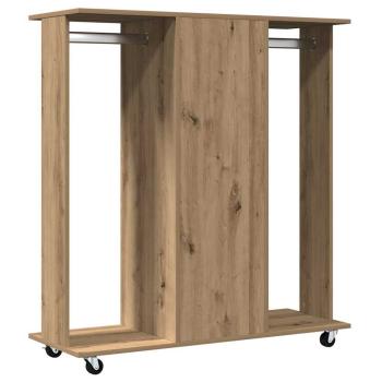 Kleiderschrank mit Rollen Artisan Eiche 102x38x110 cm Holzwerkstoff