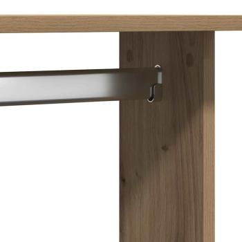 Kleiderschrank mit Rollen Artisan Eiche 102x38x110 cm Holzwerkstoff
