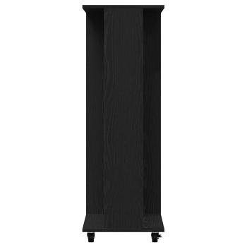 Kleiderschrank mit Rollen Schwarz Eiche 102x38x110 cm aus Holzwerkstoff