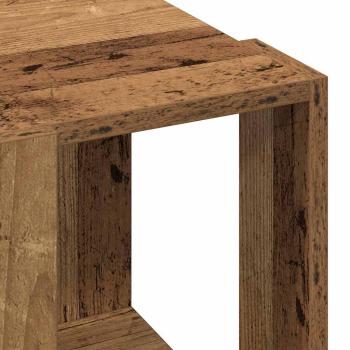 Couchtisch Altes Holz Massives recyceltes Holz 32 x 32 x 30 cm