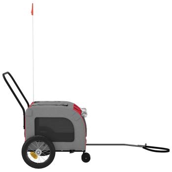 Roter Haustierbuggy Rot Polyester, Metall 124 x 53 x 53 cm