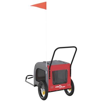 Roter Haustierbuggy Rot Polyester, Metall 124 x 53 x 53 cm