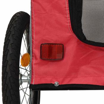 Roter Haustierbuggy Rot Polyester, Metall 124 x 53 x 53 cm