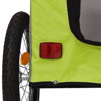 Grüner Hunde-Kinderwagen Polyester, Stahl 124 x 53 x 53 cm Faltbar