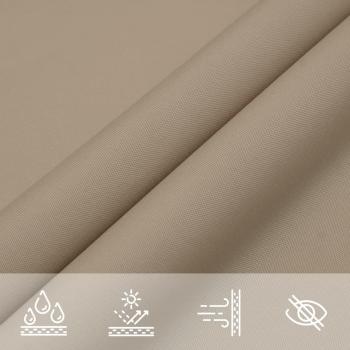 Sonnensegel Oxford-Gewebe Dreieckig 5x6x6 m Taupe