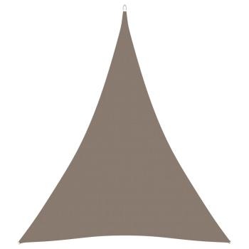 Sonnensegel Oxford-Gewebe Dreieckig 3x4x4 m Taupe