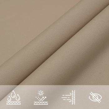 Sonnensegel Oxford-Gewebe Dreieckig 3x4x4 m Taupe