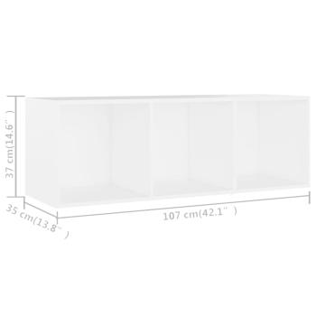 TV-Schrank Weiß 107x35x37 cm Holzwerkstoff