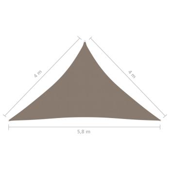 Sonnensegel Oxford-Gewebe Dreieckig 4x4x5,8 m Taupe