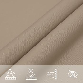 Sonnensegel Oxford-Gewebe Dreieckig 3x4x5 m Taupe