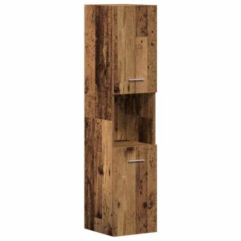3-teiliges Badezimmermöbel Set Altes Holz