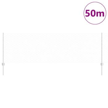 Zaunpfosten 11 Stk U-Profil 80 cm Verzinkter Stahl, Sechseckzaun 0,8x50 m Verzinkter Stahl