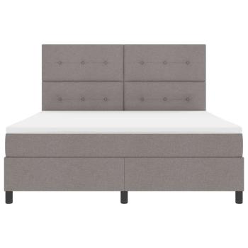 Boxspringbett mit Matratze Taupe Super King Stoff