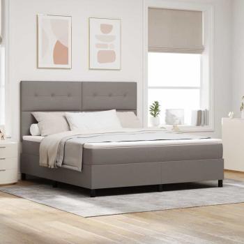 Boxspringbett mit Matratze Taupe Super King Stoff