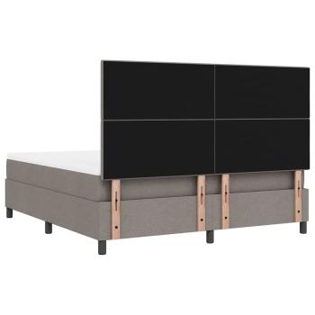 Boxspringbett mit Matratze Taupe Super King Stoff
