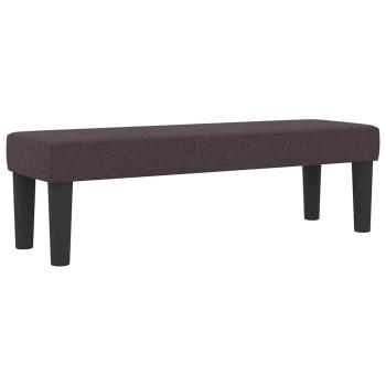 Boxspringbett mit Matratze & Bank Dunkelbraun 120x200 cm Stoff