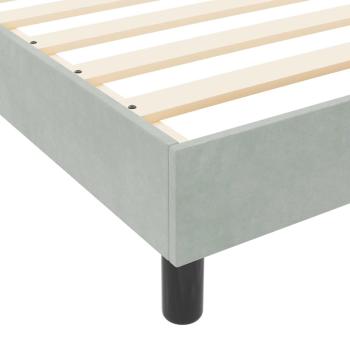 Bettgestell Hellgrau 90x190 cm Samt